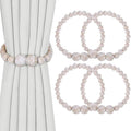 KLOGTSIND Magnetic Curtain Tiebacks, 4 Pack Wood Bead Curtain Holdbacks by KLOGTSINDDirect