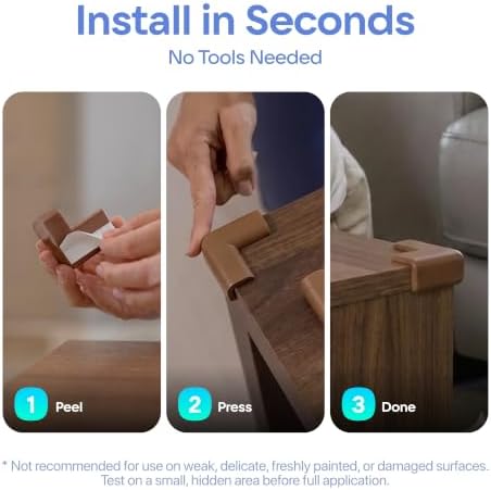 Komfortology 8-Pack Baby Proofing Corner Protectors - Image 4