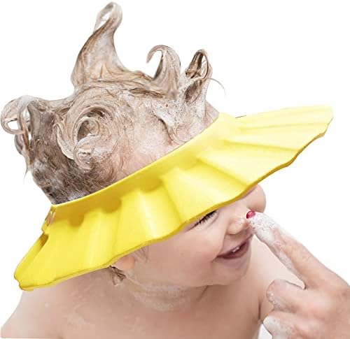 Baby Shower Cap Soft Adjustable Baby Bath Head Cap Visor by KOMIDK