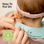 KeaBabies 2-Pack Silicone Bibs for Babies, Toddlers Girl - Image 5