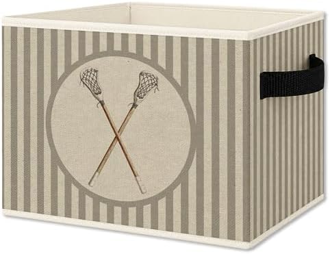 Lacrosse Sports Boy Nursery Foldable Storage Bins Box by Unknown