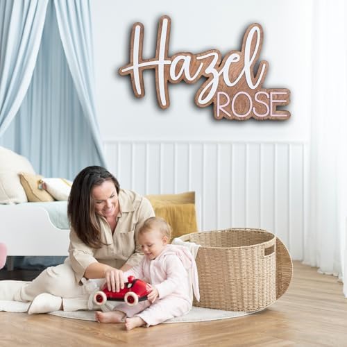 Personalized nursery name sign, baby name sign, name sign - Image 3