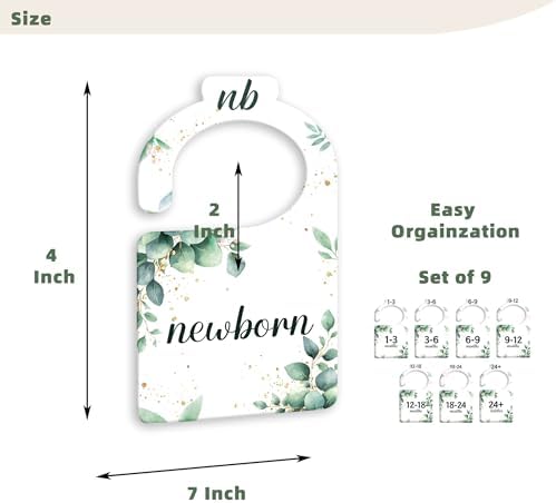 JMOST Eucalyptus Baby Closet Dividers - Image 2