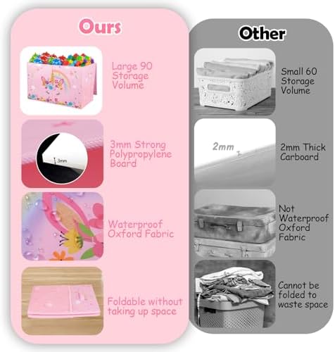 Large Toy Box, Sturdy Kids Storage Organizer - Image 7