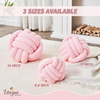 Uvvyui Knot Pillow Ball, Soft Home Decorative Pillows, Round Throw Pillow - Image 2