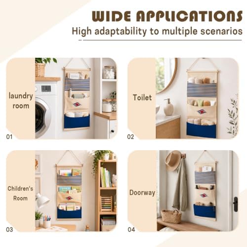 3-Pocket Hanging Wall Organizer - Image 4
