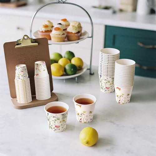 WRAPAHOLIC 3oz Wildflower Butterfly Bathroom Cups - Image 6