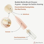 Baby Bottle Brush Kit with Push-Press Bubble and Drying Rack - Image 2