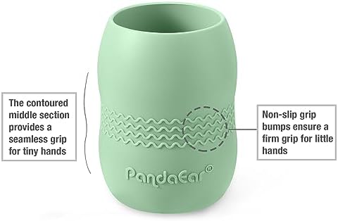 PandaEar Silicone Baby Feeding Set, 6-12 Months, Bib Plate Bowl Cup Spoon - Image 6