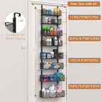 VyGrow Over The Door Organizer, 8-tier Metal Door Organizer Hanging - Image 3