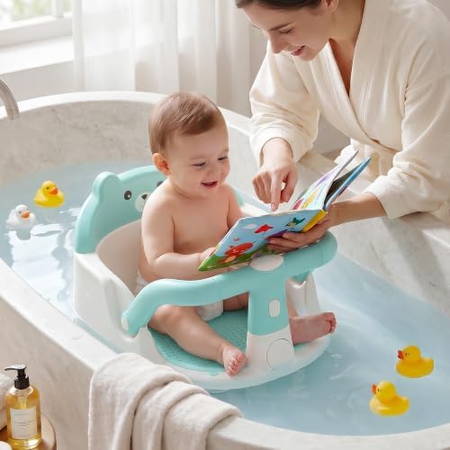Baby Bath Seat for Babies 6 Months & up Non-Slip Toddler Bath Seats for Sitting - Image 2