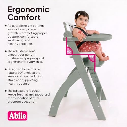 Abiie Beyond Junior Convertible Wooden High Chair - Image 5