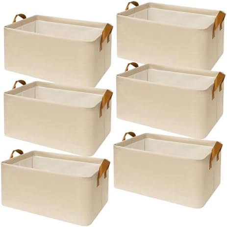 SNWDN 6 Pack Closet Cloth Storage Bins by Unknown
