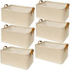 SNWDN 6 Pack Closet Cloth Storage Bins by Unknown