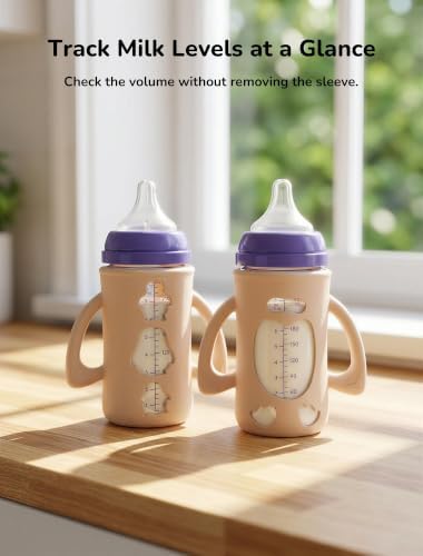 3-Pack Silicone Sleeves for New Lansinoh Glass Bottles 5 oz - Image 6