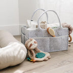 PUTSKA Baby Diaper Caddy Organizer, Felt Nursery Basket, Extra Large - Image 5