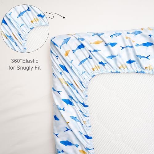 david's kids 3 Pack Fitted Crib Sheets, Ultra Soft Breathable Comfortable Baby - Image 6