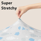 Baby Bassinet Sheets, 3 Pack Fitted Bassinet Mattress Sheets, Compatible - Image 4