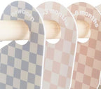 3 Sprouts Baby Closet Dividers, Newborn to 2T, Checkerboard, 8 Piece Set - Image 2