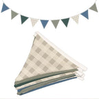 Boys Toddler Room Playroom Nursery Decor, Garland Triangle Banners Blue Grey by Unknown