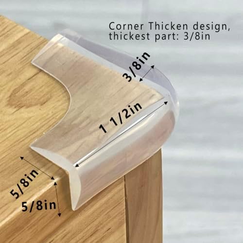 Silicone Clear Corner Protector Baby Proofing Furniture Guard - Image 2