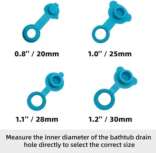 Silicone Baby Bathtub Drain Stopper, Replacement Plug, 4 Sizes - Image 4