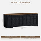 VANKILEY 51.2" Storage Chest Extra Large, Wooden Storage Bench - Image 3