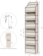 Univivi Fabric Over Door Hanging Organizer - Image 3