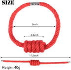 BEL AVENIR Magnetic Jute Curtain Tiebacks 2 Pack Hand-Woven Curtain Ties - Image 2
