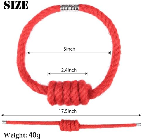 BEL AVENIR Magnetic Jute Curtain Tiebacks 2 Pack Hand-Woven Curtain Ties - Image 2