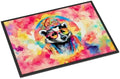 Caroline's Treasures DAC3963JMAT Hippie Animal Badger Doormat Front Door Mat by CarolinesTreasures