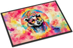 Caroline's Treasures DAC3963MAT Hippie Animal Badger Doormat Front Door Mat by CarolinesTreasures