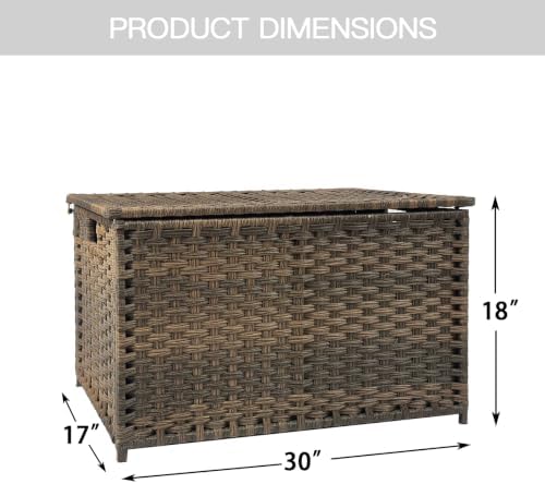 Wicker Storage Trunk, Large Storage Basket - Image 3