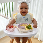 Baby Silicone Bibs 2 Sets Baby Bibs - Image 3