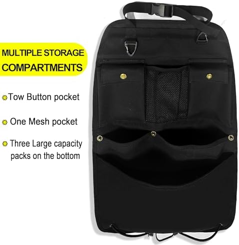 Black Car Seat Back Organizer - Image 2