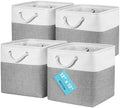 OrganiHaus 12x12 Cube Storage Bins, Rope Handles by OrganiHaus