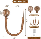 KAMANINA Wood Curtain Holdbacks 2pcs Small - Image 6