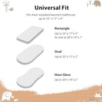 Baby Bassinet Sheets, 3 Pack Fitted Bassinet Mattress Sheets, Compatible - Image 7