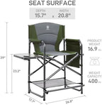 EVER ADVANCED 23.2" Medium Tall Director Chair - Image 3