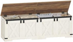 Hzuaneri 59" Farmhouse Storage Chest and Bench | 70 Gal | 330lb Seat by Hzuaneri