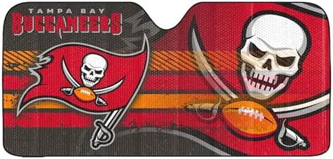 Fanmats NFL Windshield Sun Auto Shade, Sun Shield Sun Visor Accordion tri-fold by FANMATS