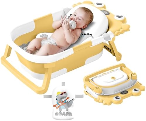 Collapsible Baby Bathtub for Newborns to Toddler by WyfKyd