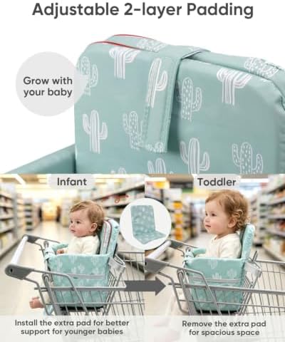 Padded Shopping Cart Seat Cover - Image 4