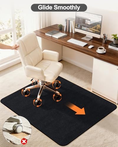 Blvornl Corduroy Office Chair Mat - Image 5