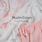 Gllquen Baby 3-Pack Muslin Cotton Bassinet Sheets - Image 4