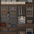 4 Tier Extra Large Hanging Closet Organizer, Closet Organizer Hanging - Image 4