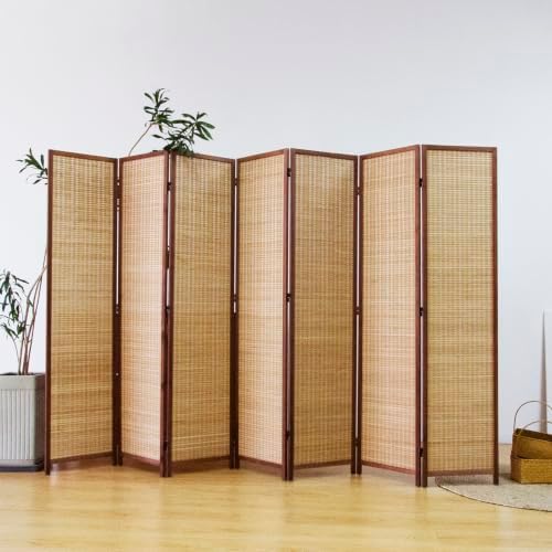 Furnnylane 7 Panel Bamboo Room Divider Screen - Image 3