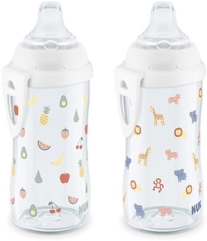 NUK Active Cup, Fun Fruits and Animals, Amazon Exclusive Collection, 10 Oz by NUK