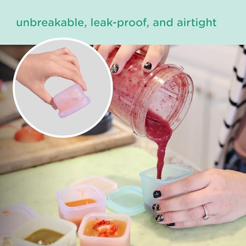 Olababy Silicone Baby Food Storage Containers 4pk - Image 2