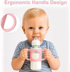 BUSOHA 2 Pack Silicone Sleeves for Dr. Brown's Narrow Baby Bottle - Image 4
